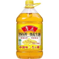 鲁花花生油5S压榨一级花生油3.68L/桶