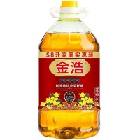 金浩低芥酸菜籽油非转基因 一级压榨5.8L/桶