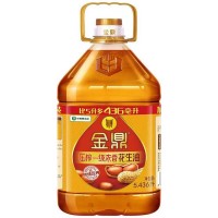 金鼎浓香花生油物理压榨 一级浓香花生油5.436L/桶
