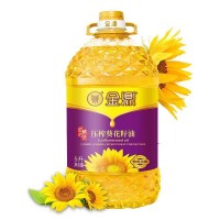 金鼎葵花籽油压榨葵花籽油  欧洲原料 阳光葵香5L/桶