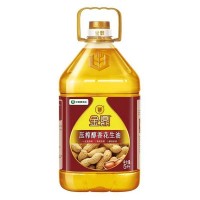 金鼎醇香花生油物理压榨 一级浓香花生油5L/桶