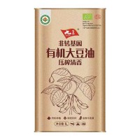 九三有机大豆油清香非转基因 有机压榨清香一级大豆油1L/瓶