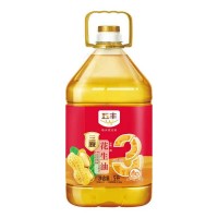 五丰三原花生油压榨一级花生油5L/桶