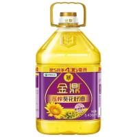 金鼎葵花籽油压榨葵花籽油5.436L/桶