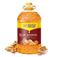 金鼎浓香花生油物理压榨 一级浓香花生油5L/桶