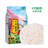 十月稻田糯米 土壤肥沃 圆粒糯米 色泽乳白1kg/袋