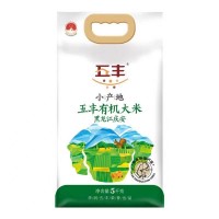 五丰小产地有机大米 黑龙江庆安 自然清香 晶莹透亮 软糯回甜5kg/袋