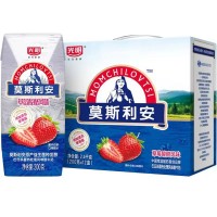 光明莫斯利安草莓酸酪风味酸牛奶200g*12盒
