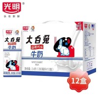 光明大白兔奶糖风味牛奶200ml*12盒
