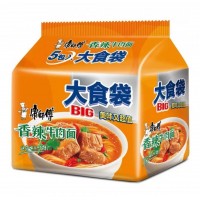 康师傅香辣牛肉面144g*5袋/包