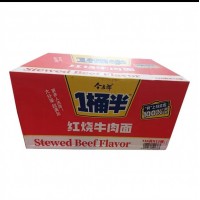 今麦郎 一桶半红烧牛肉面136g*12/箱·