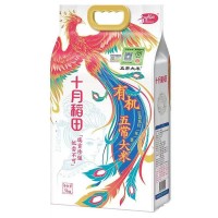 十月稻田有机五常大米晶莹剔透 饭香诱人 香甜弹牙5kg/袋