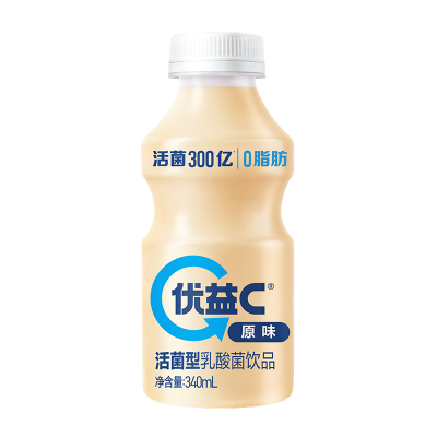 蒙牛优益C活菌型乳酸菌饮品原味 340ml*12盒 整箱装图1