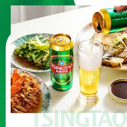 青岛啤酒经典啤酒10度500ml 12罐 24罐装整箱正品批发图4