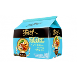 统一汤达人日式豚骨五合一包装 酸酸辣豚骨 罗宋汤 海鲜 韩式辣牛肉汤等五种口味可选/整箱5包（30袋）图2