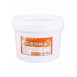 沙县含桶装9斤蒜蓉剁椒酱 凉皮拌面酱料火锅蘸料小吃店调味料商用图3