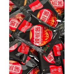 沙县外卖7g*10小袋装辣椒酱中辣凉皮凉面拌面酱料调味料商用家用批发图4
