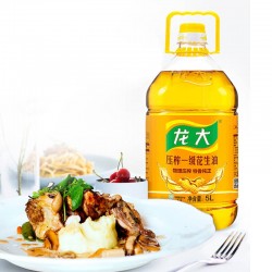 龙大压榨一级花生油独具匠心，滴滴美味，保留传统经典莱油风味5L*1桶图2