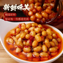 梁嘉茶油腊八豆458g湖南特产长沙黄豆酱风味豆豉下饭菜拌饭豆瓣酱即食 茶油腊八豆458*1瓶图5