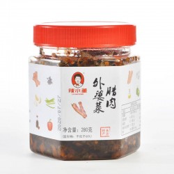 辣小董 腊肉外婆菜280g*1湖南农家特产下饭菜 即食腌菜 香辣酱菜咸菜图1