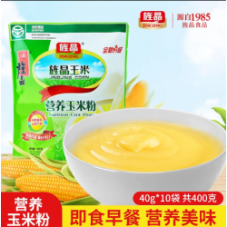 旌晶营养玉米粉即食早餐冲饮熟玉米面糊糊免煮冲泡型速食代餐粥图1