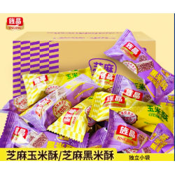 旌晶粗粮玉米酥健康非油炸零食整箱食品酥脆休闲网红膨化小吃零食图2