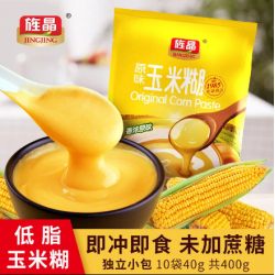 旌晶原味玉米糊冲饮即食冲泡早餐免煮代餐粉糊速食营养早餐熟面粥图3
