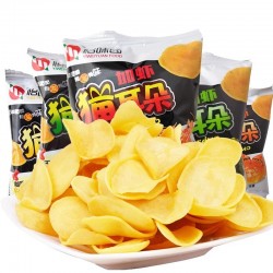 怡味园散称加虾猫耳朵 五香味 3kg*1箱 (送3支米果）图5
