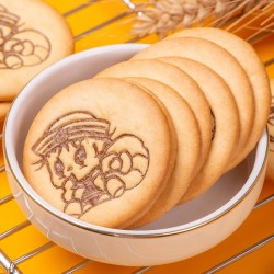 正航食品168g便携装蛋哆哆鸡蛋味印花韧性饼干代餐健康零食包邮图3
