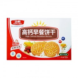 正航食品高钙早餐饼干礼盒红枣玉米鸡蛋牛奶口味办公室代餐饱腹零532g