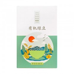 姚朵朵有机绿豆400g五谷杂粮绿豆汤粥绿豆糕原料易去皮脱皮可磨粉图5