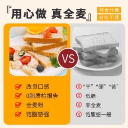 享食者奇亚籽全麦面包0脂肪无糖精减代餐饱腹吐司早餐整箱低脂健康食品图3