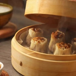 普圆手工糯米烧麦香菇猪肉薄皮烧麦速食半成品早餐商用糯米烧麦图3