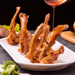 鲁丫头香辣鸭锁骨开袋即食网红小吃卤味熟食组合追剧辣味零食90g图2
