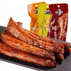 鲁丫头风干烤脖手撕整根零食卤味小吃宵夜休闲即食食品非鸭脖45g图5