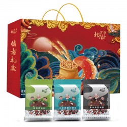 北方粮仓景记防暑降温450型绿豆百合粥、小米燕麦红枣粥、黑米黑芝麻粥450g