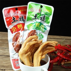 大晟土楼泡鸭爪福建龙岩客家特产香辣卤味酱香零食下洋鸭掌50个图2