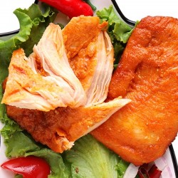 7080调理汉堡腿肉块香辣【1袋3.75斤25片】(1.96kg)冷冻半成品油炸鸡胸肉里脊肉蜜汁鸡腿排调理鸡大排商用图2