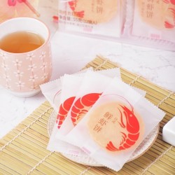 四洲鲜虾饼薄脆饼干片非油炸虾片即食解馋小吃休闲零食55克*2袋图5