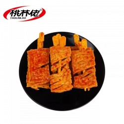 桃林佬兰花串香辣劲道湖南特产豆干解馋小零食休闲食品图5