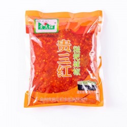 贵三红糍粑辣椒中辣特香贵州辣子鸡专用辣椒地摊火锅辣椒酱袋装图5