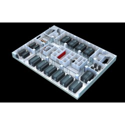 南京机房动环监控效果图制作|室内整体俯视图|配电室效果图图1