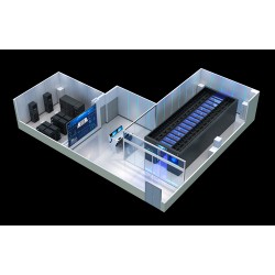 武汉某银行地下二层机房信息化建设效果图制作渲染图2